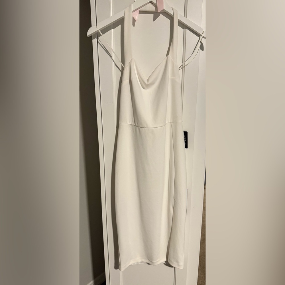 Express Strapless White Dress